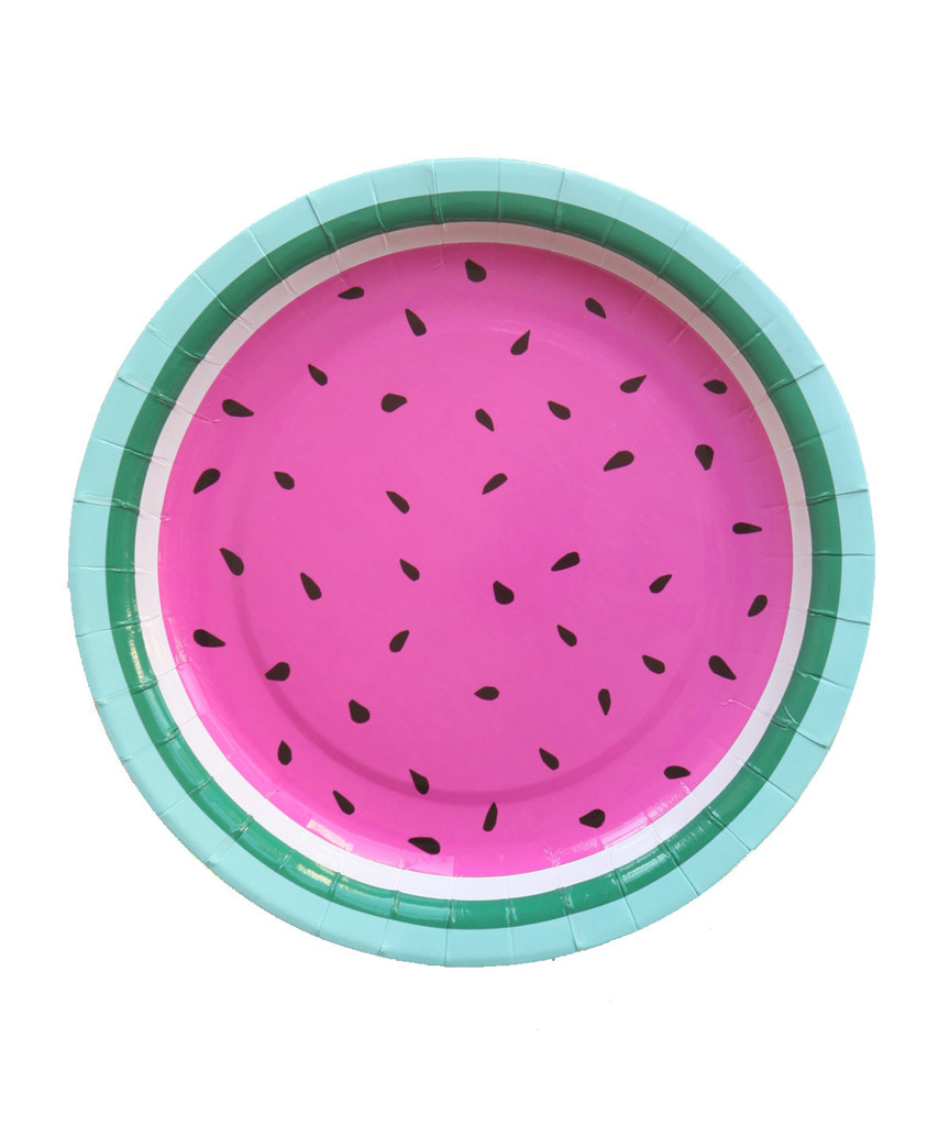 watermelon paper plates