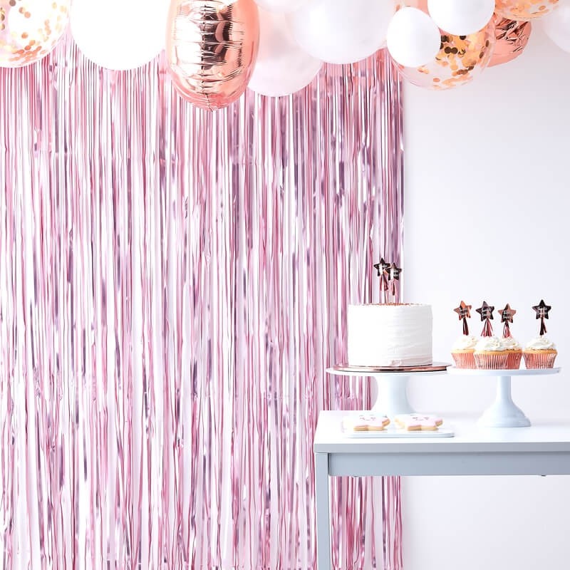 Matte Pink Curtain Backdrop Twinkle Twinkle Pikasworld
