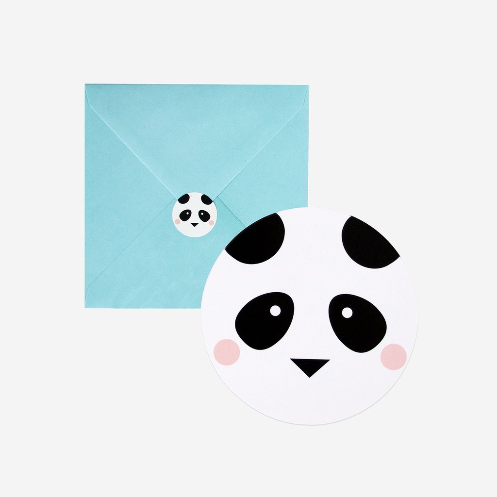 Carte invitation anniversaire Panda